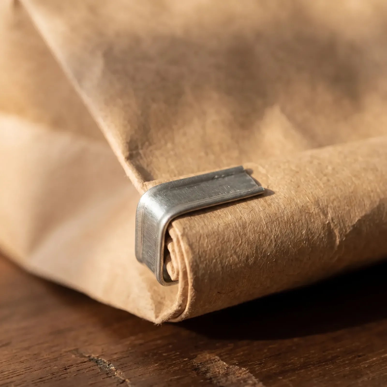 Tin tie and kraft grain
